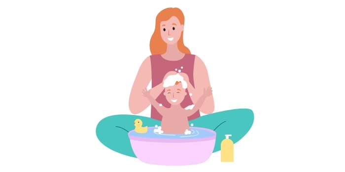 How to apply baby soap