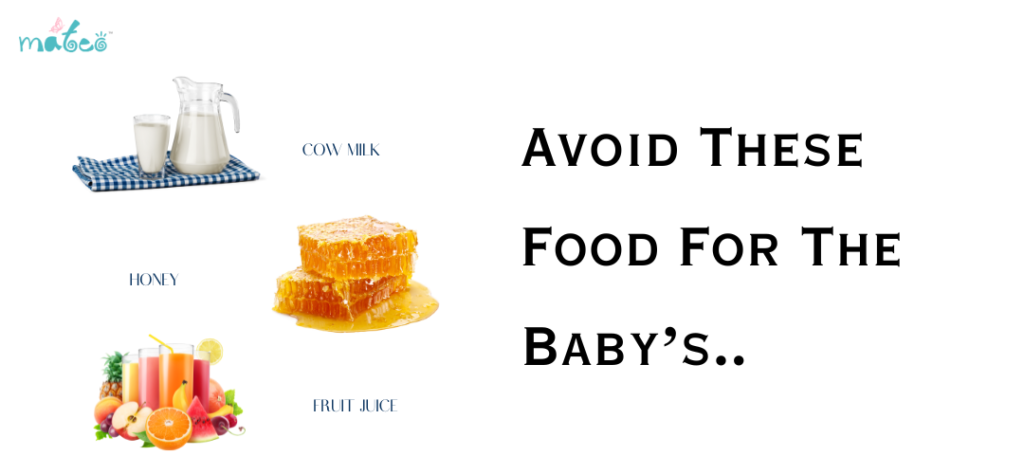 Food to avoid for baby's
