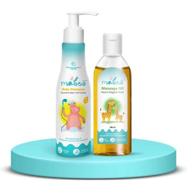 Mateo Baby Shampoo and Mateo Massage Oil(Combo Pack)