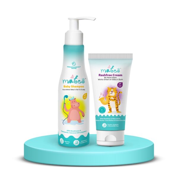 Mateo Baby Shampoo and Mateo Rashfree Cream(Combo Pack)