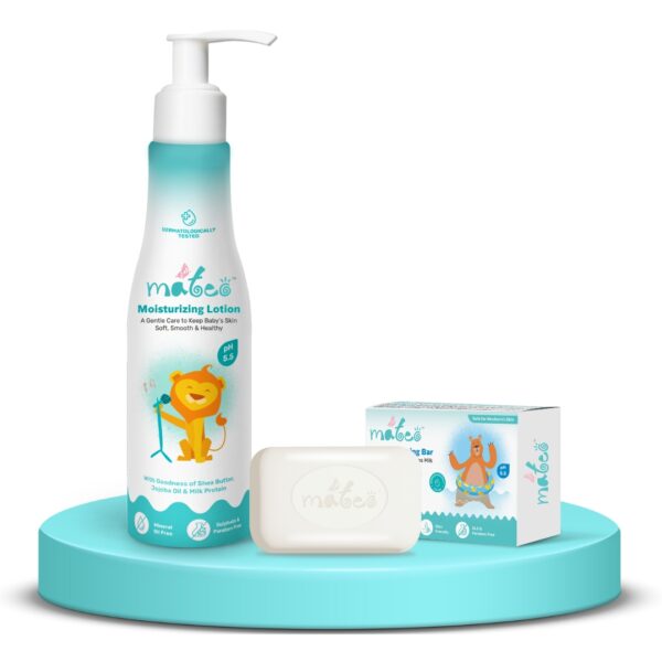Mateo Moisturizing lotion with Mateo Baby Cleansing Bar(Combo Pack)