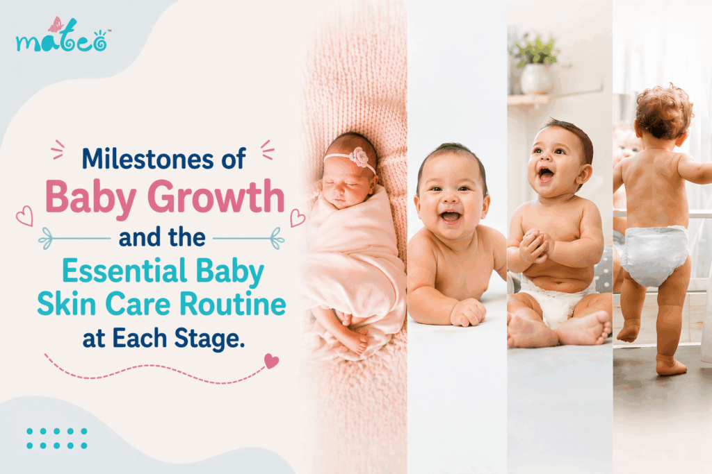 Milestones of Baby Growth and the Essential Baby Skin Care Routine at Each Stage