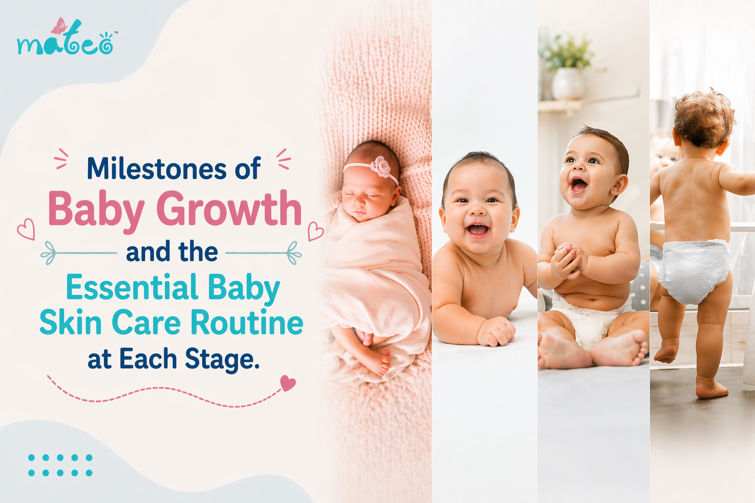 Milestones of Baby Growth and the Essential Baby Skin Care Routine at Each Stage